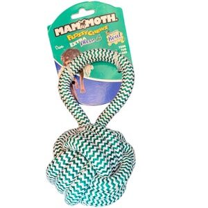 Mammoth Flossy Chews EXTRA FRESH Monkey Fist Ball with Handle Premium Cotton